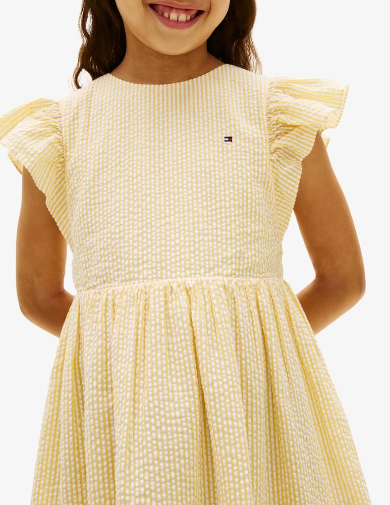 rinascente Tommy Hilfiger Seersucker ruffle dress