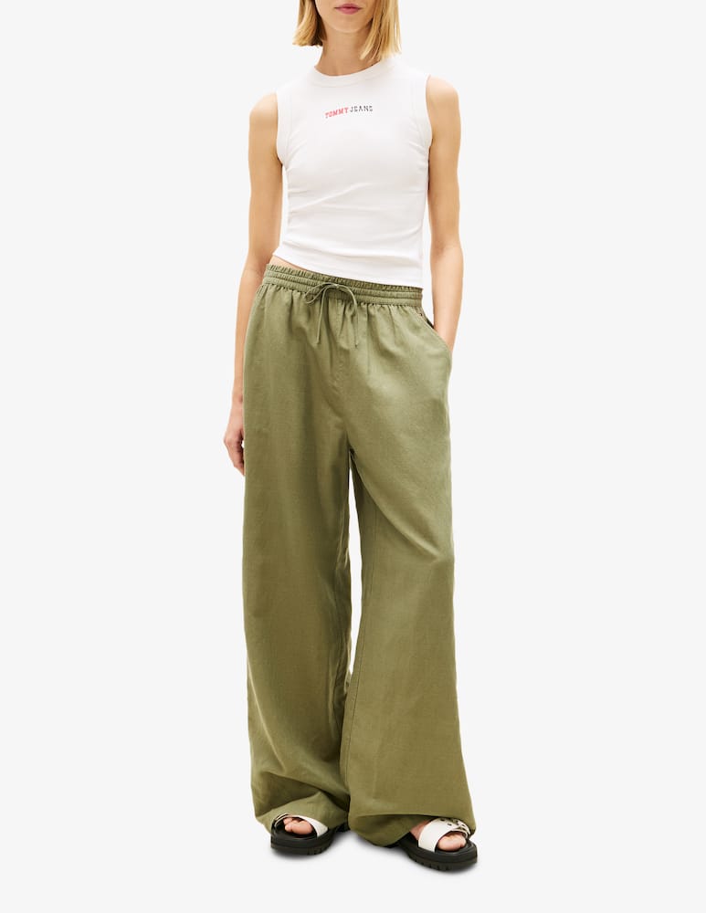 rinascente Tommy Jeans Pantaloni lino essenziali