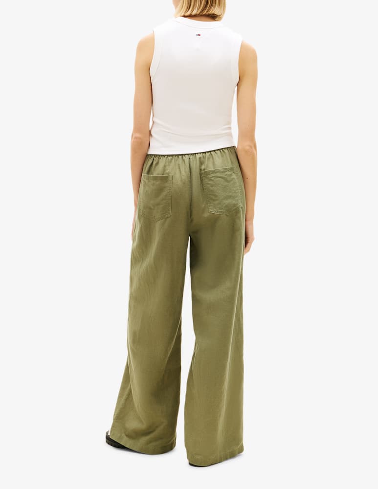 rinascente Tommy Jeans Pantaloni lino essenziali