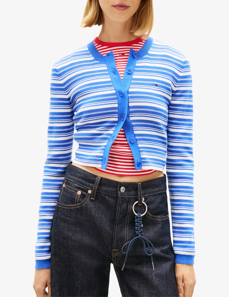 Tommy Jeans Cardigan a righe - immagine 1