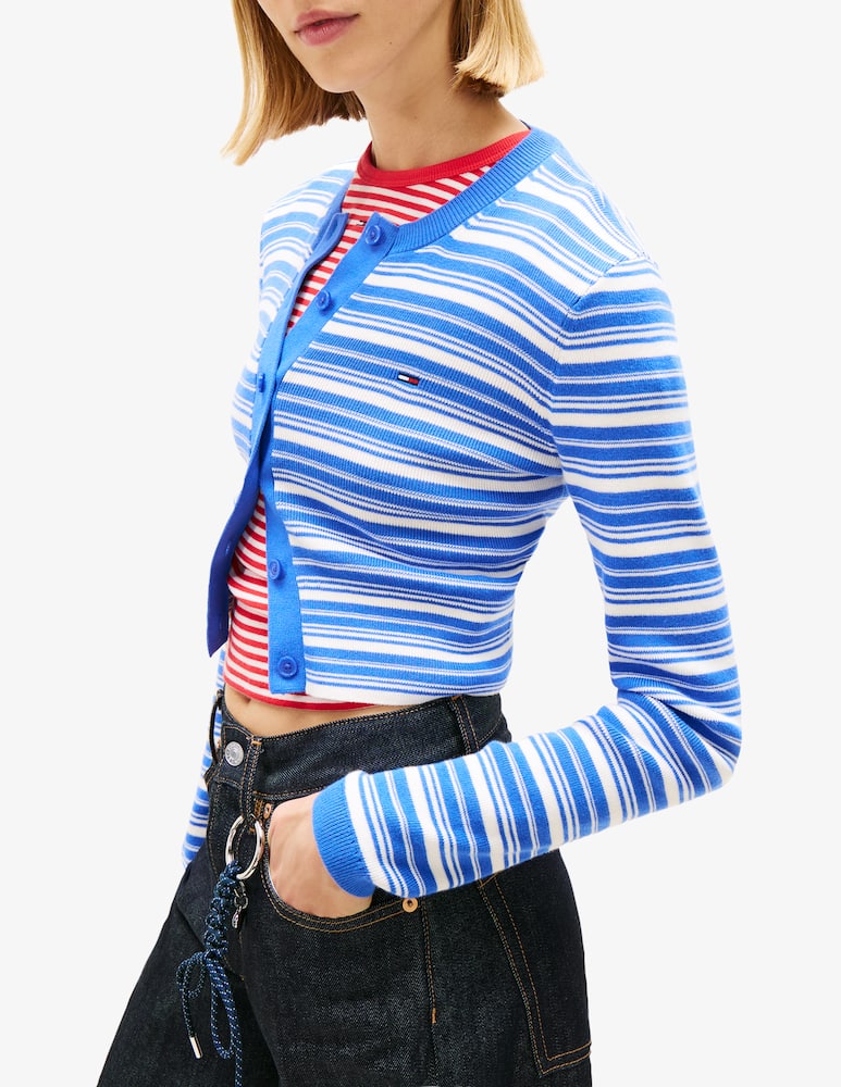 Tommy Jeans Cardigan a righe - immagine 4
