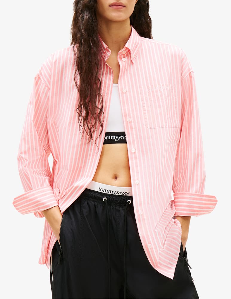 rinascente Tommy Jeans Poplin stripe shirt