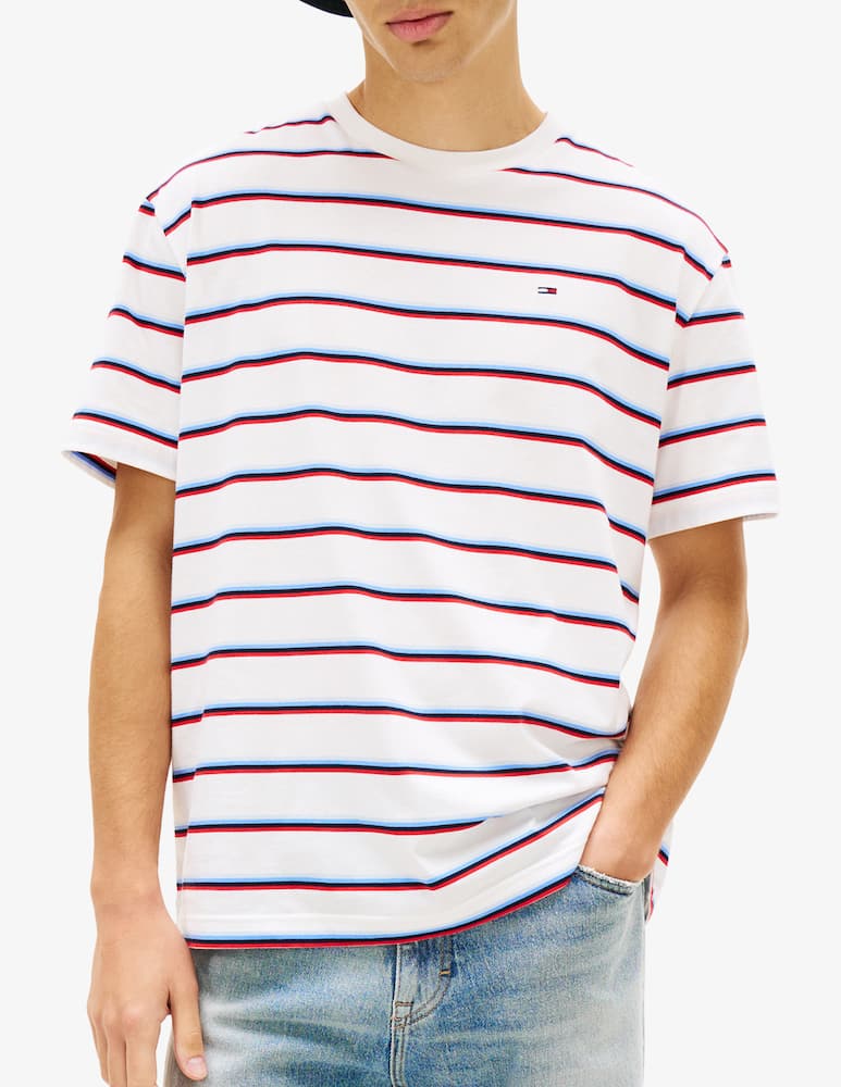 Tommy Jeans Striped short-sleeve t-shirt - picture 1 Tommy Jeans Striped short-sleeve t-shirt - picture 1