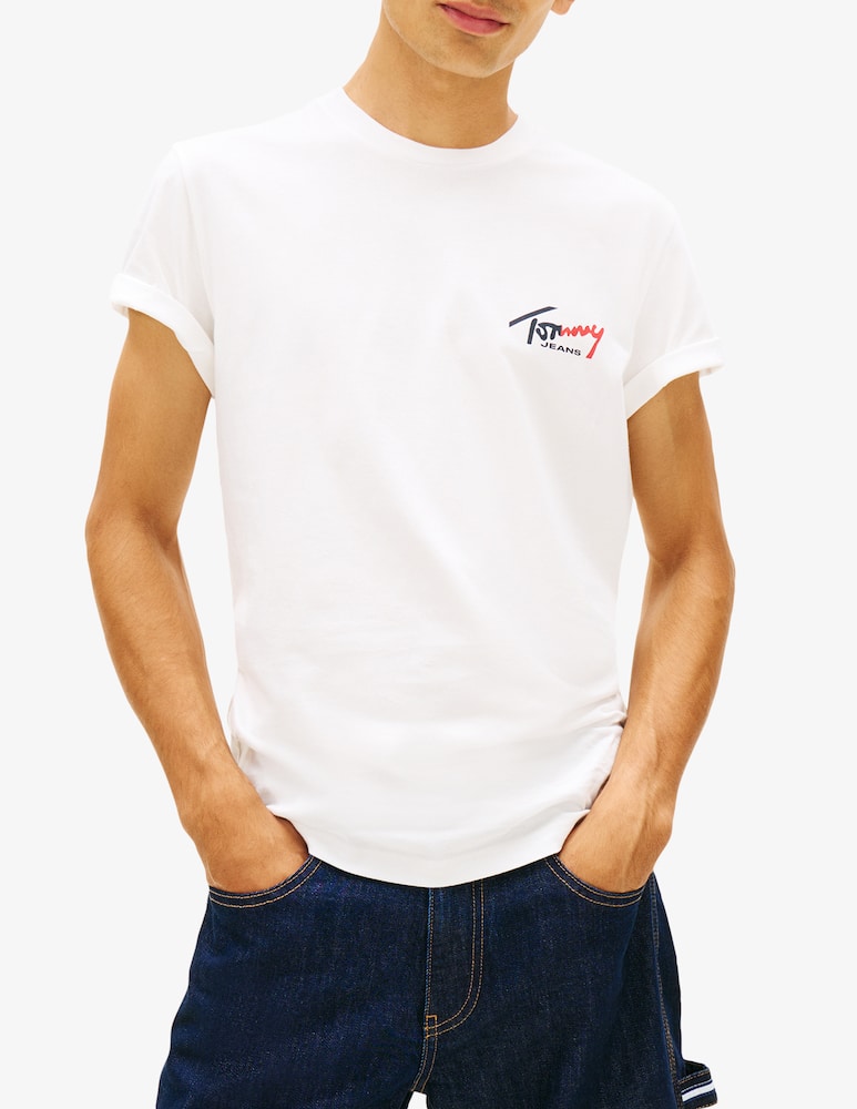 rinascente Tommy Jeans T-shirt slim con logo