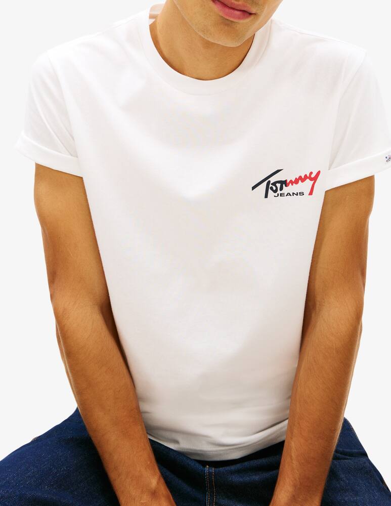 rinascente Tommy Jeans T-shirt slim con logo