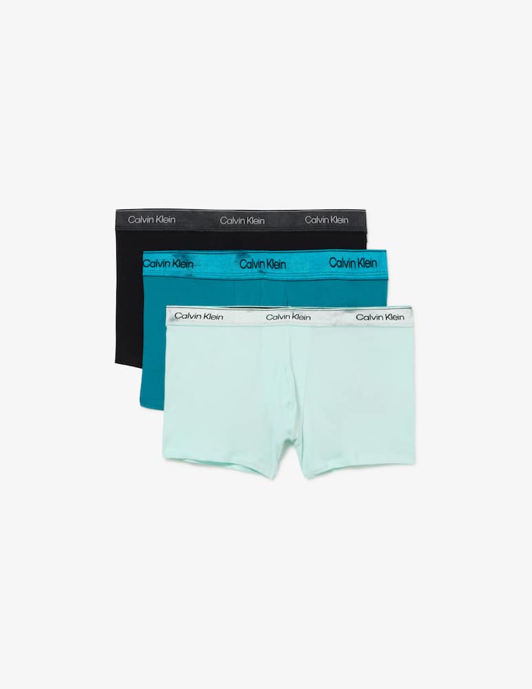 rinascente Calvin Klein Pack 3 boxer trunk in cotone stretch