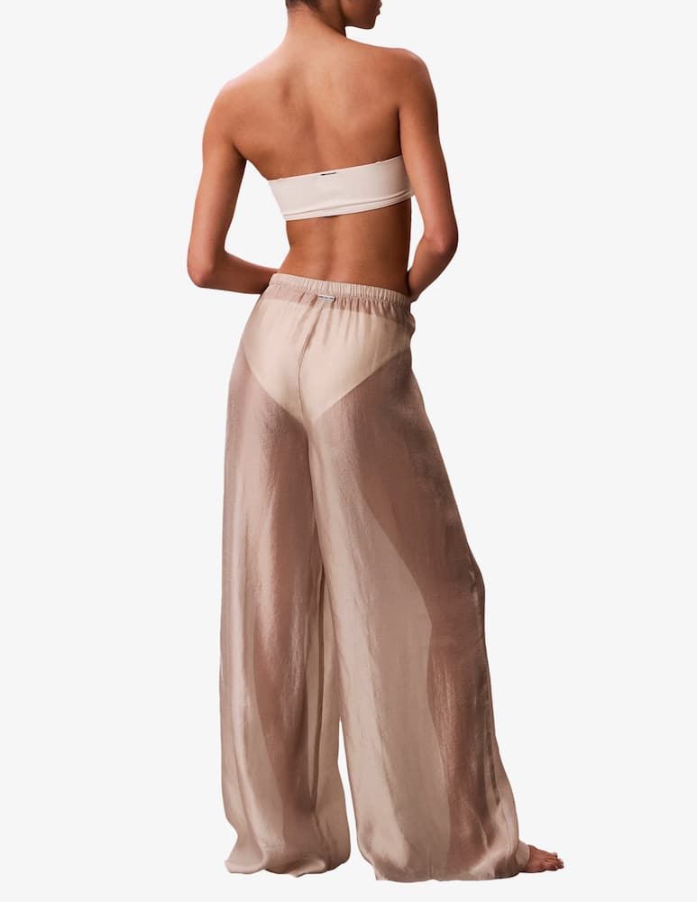 rinascente Calvin Klein Tie waist wide leg trousers