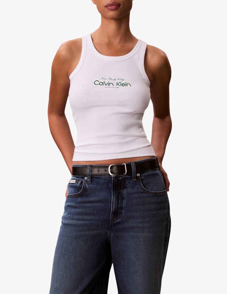 Calvin Klein Jeans Canottiera a coste - immagine 1 Calvin Klein Jeans Canottiera a coste - immagine 1