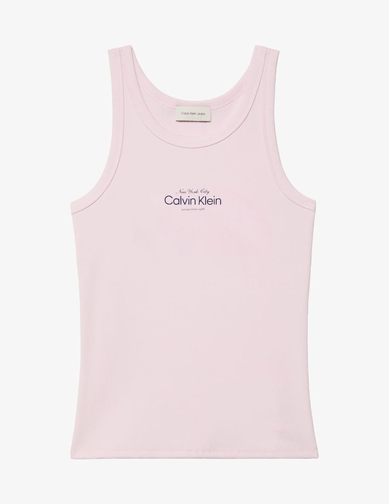 rinascente Calvin Klein Jeans Canotta grafica a costine