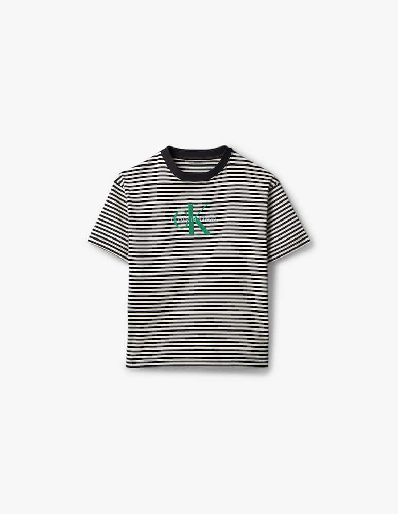 rinascente Calvin Klein Striped logo t-shirt