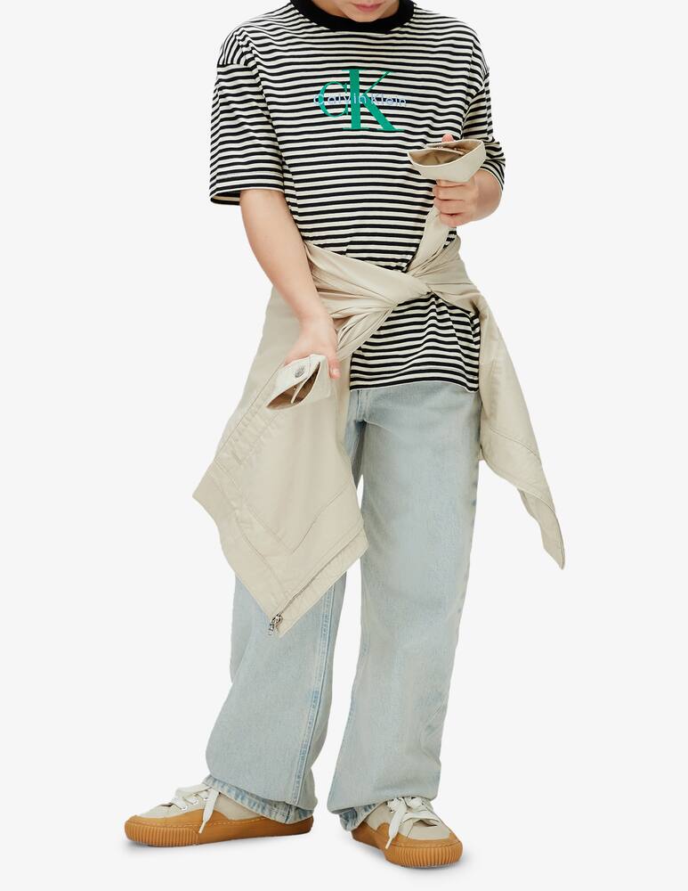 rinascente Calvin Klein Striped logo t-shirt
