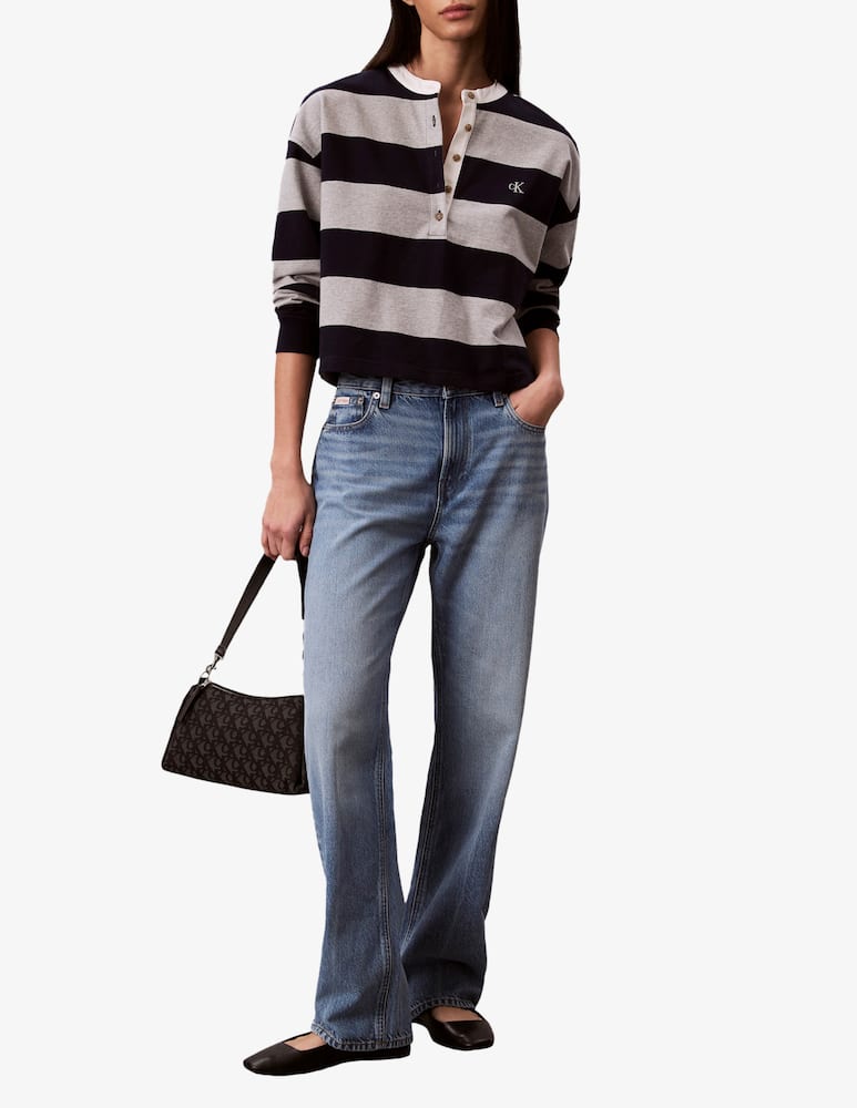 rinascente Calvin Klein Jeans Maglia Varsity henley a righe