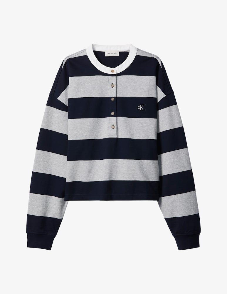 rinascente Calvin Klein Jeans Maglia Varsity henley a righe