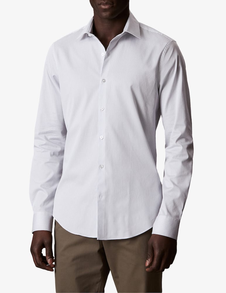 rinascente Calvin Klein Camicia in popeline stretch a doppia riga