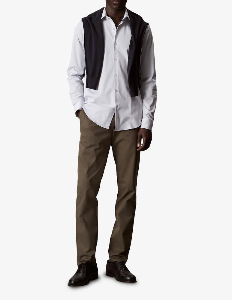 rinascente Calvin Klein Camicia in popeline stretch a doppia riga