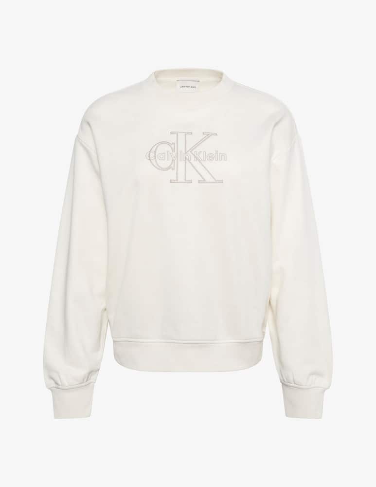 Calvin Klein Jeans Felpa girocollo con logo in cotone - immagine 4 Calvin Klein Jeans Felpa girocollo con logo in cotone - immagine 4