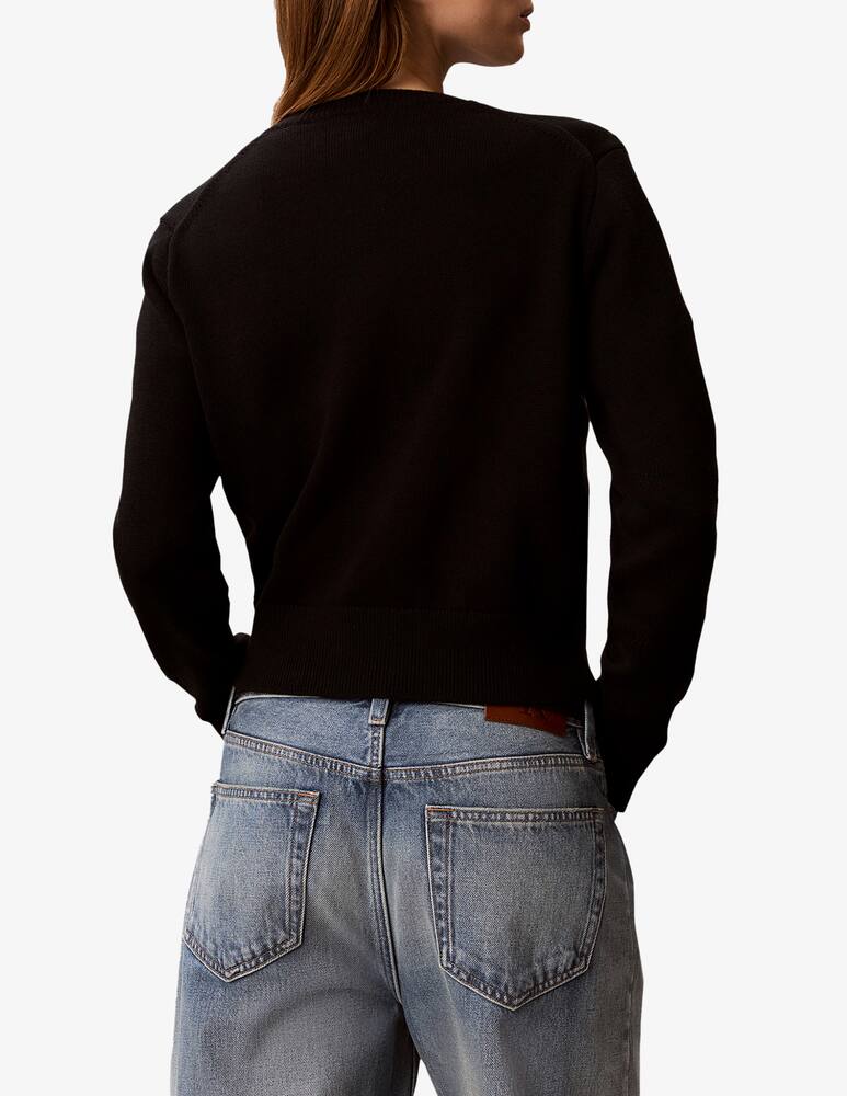rinascente Calvin Klein Jeans Logo outline long-sleeve jumper