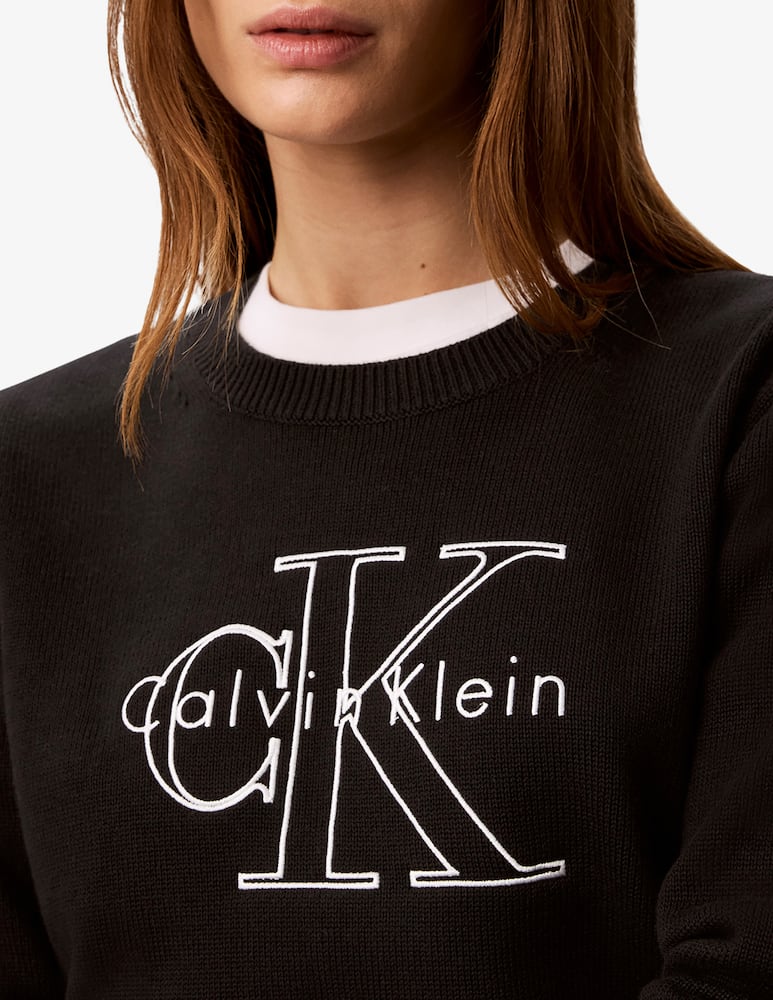 Calvin Klein Jeans Maglione in cotone con logo - immagine 4 Calvin Klein Jeans Maglione in cotone con logo - immagine 4