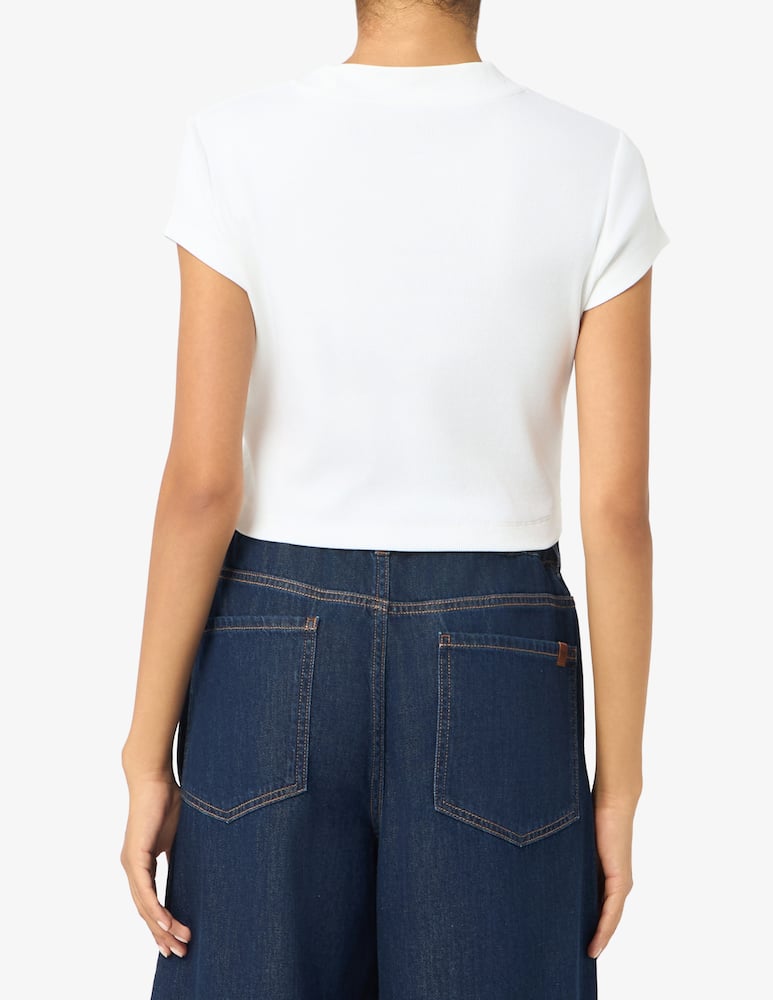 Calvin Klein Jeans T-shirt crop con logo - immagine 3 Calvin Klein Jeans T-shirt crop con logo - immagine 3