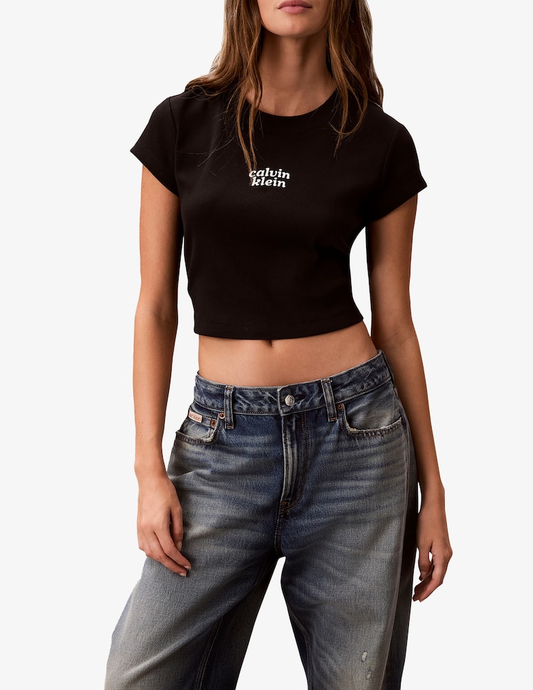rinascente Calvin Klein Jeans T-shirt baby con logo