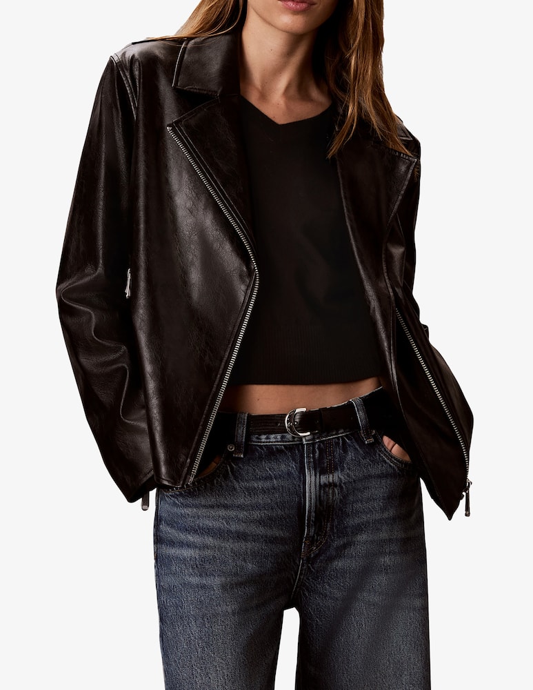 rinascente Calvin Klein Jeans Giacca moto in finta pelle