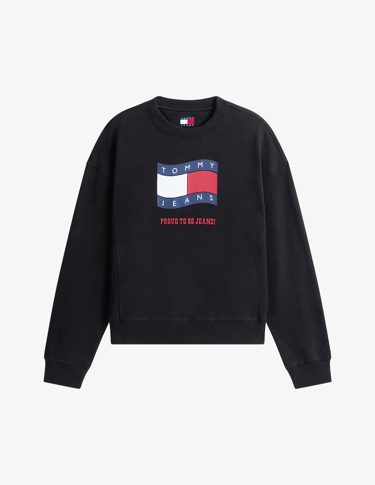 rinascente Tommy Jeans Maglia girocollo Wavy Flag