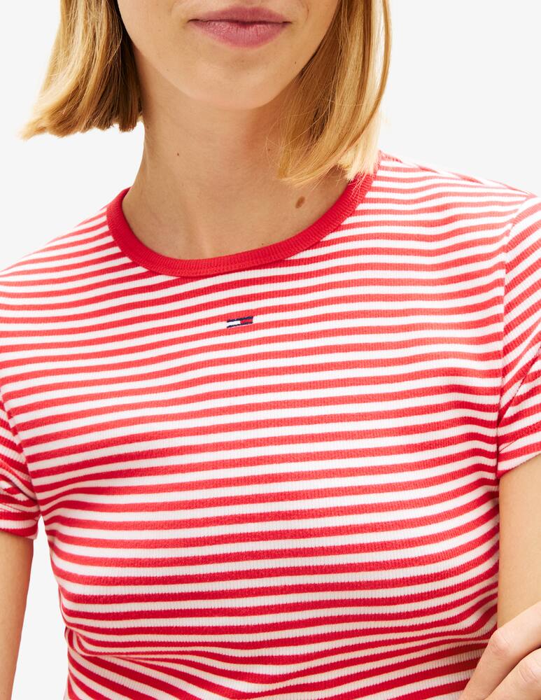 rinascente Tommy Jeans Striped ribbed t-shirt