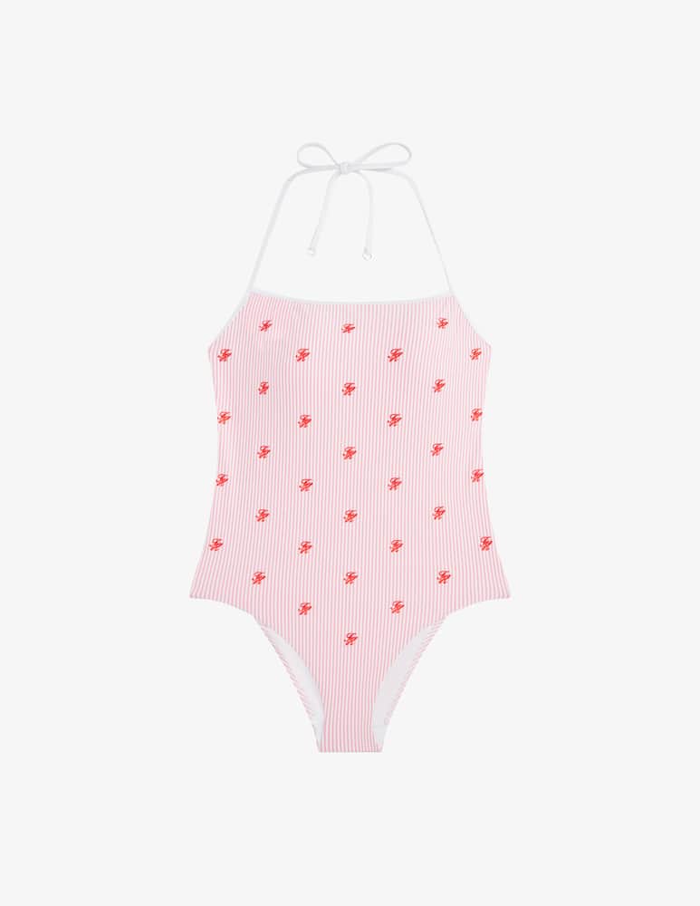 rinascente Tommy Hilfiger Halter embroidered swimsuit