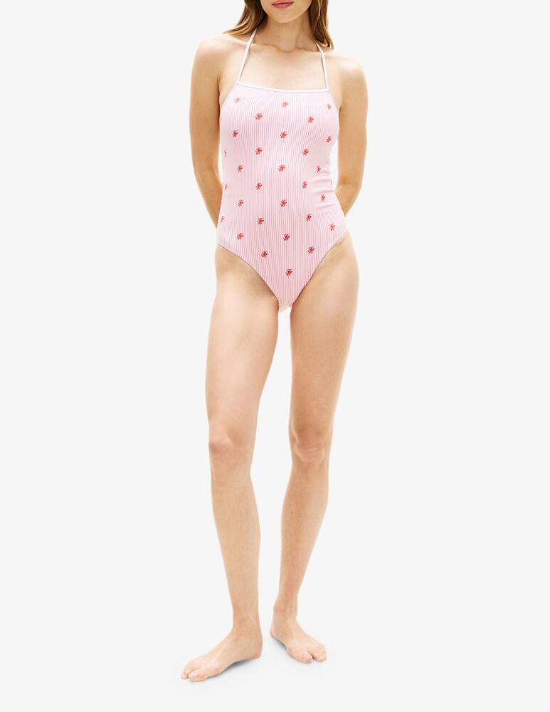 rinascente Tommy Hilfiger Halter embroidered swimsuit