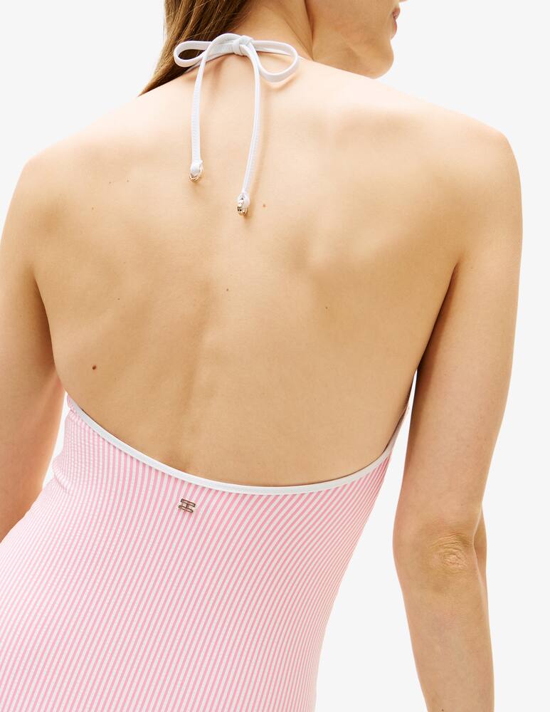 rinascente Tommy Hilfiger Halter embroidered swimsuit