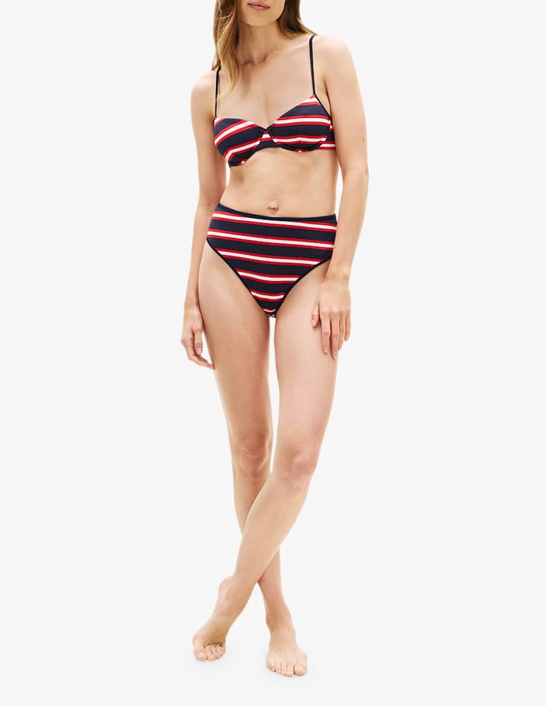 rinascente Tommy Hilfiger Striped high waist bikini
