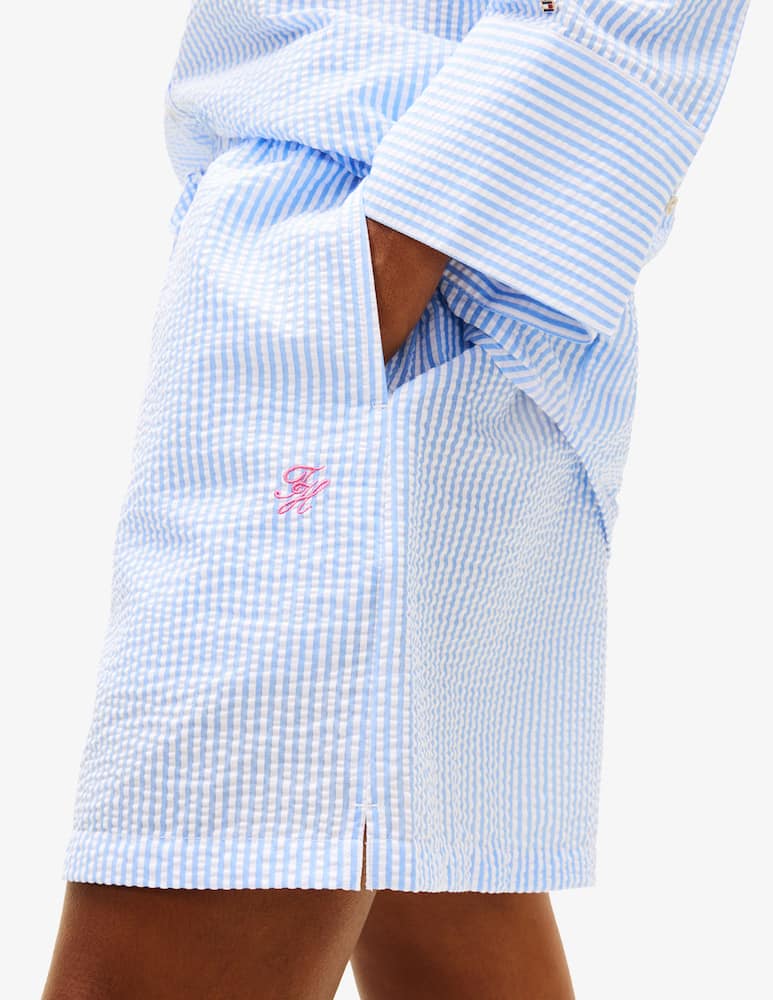 rinascente Tommy Hilfiger Seersucker drawstring shorts
