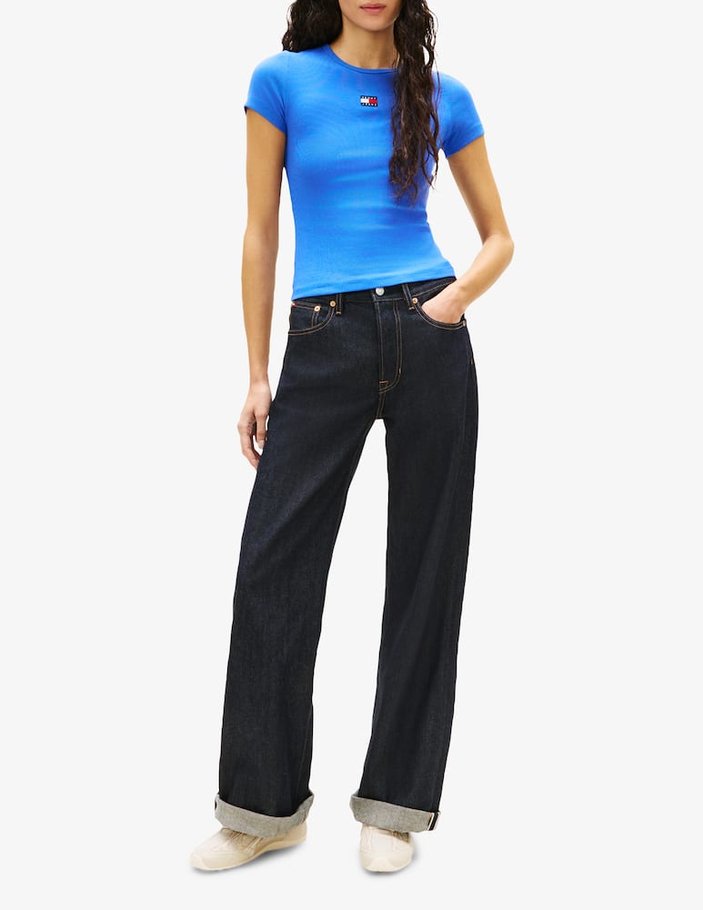 rinascente Tommy Jeans T-shirt slim badge rib