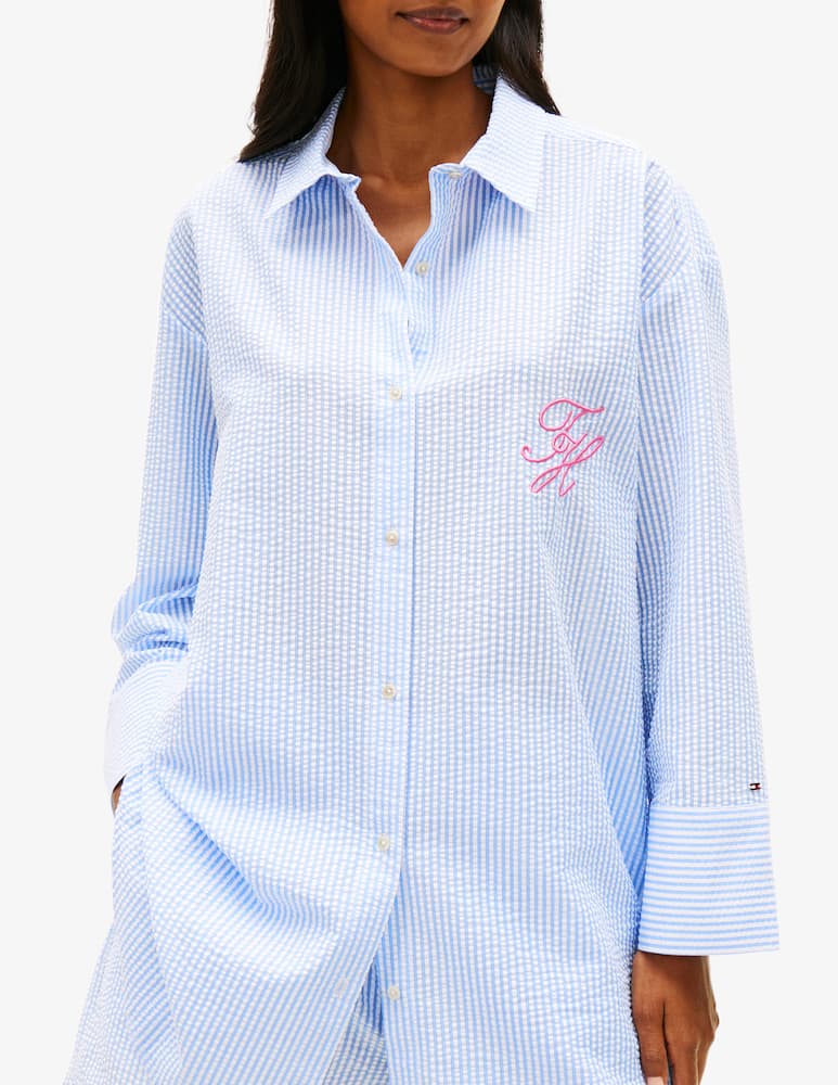 rinascente Tommy Hilfiger Seersucker long shirt