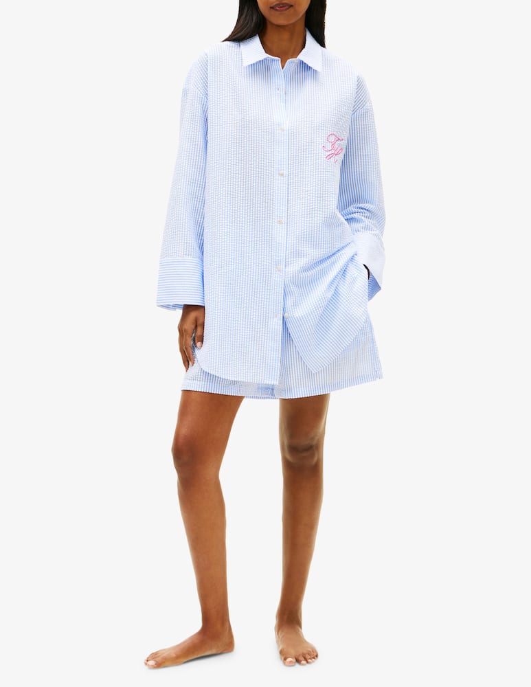 rinascente Tommy Hilfiger Seersucker long shirt