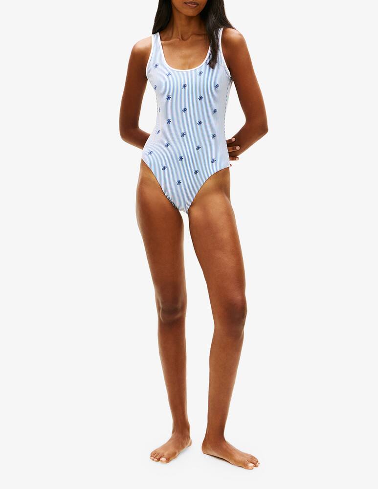 rinascente Tommy Hilfiger Scoop back embroidered swimsuit
