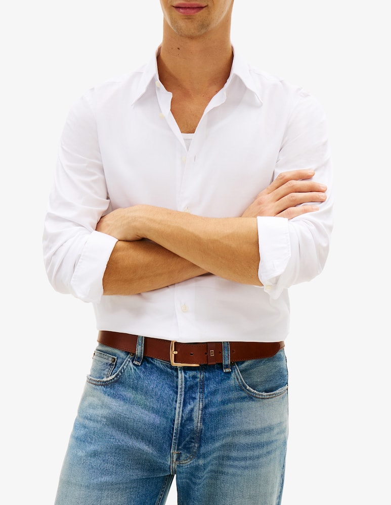 Tommy Hilfiger Camicia in twill di cotone regular fit - immagine 1 Tommy Hilfiger Camicia in twill di cotone regular fit - immagine 1