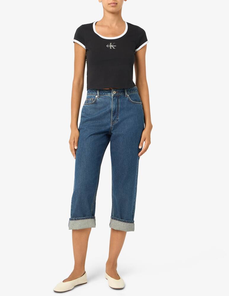 rinascente Calvin Klein Jeans T-shirt con logo e scollo ampio