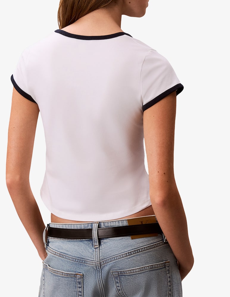 rinascente Calvin Klein Jeans Logo scoop neck t-shirt