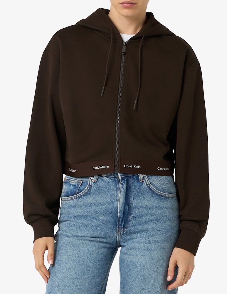 rinascente Calvin Klein Jeans Cropped zip-up hoodie