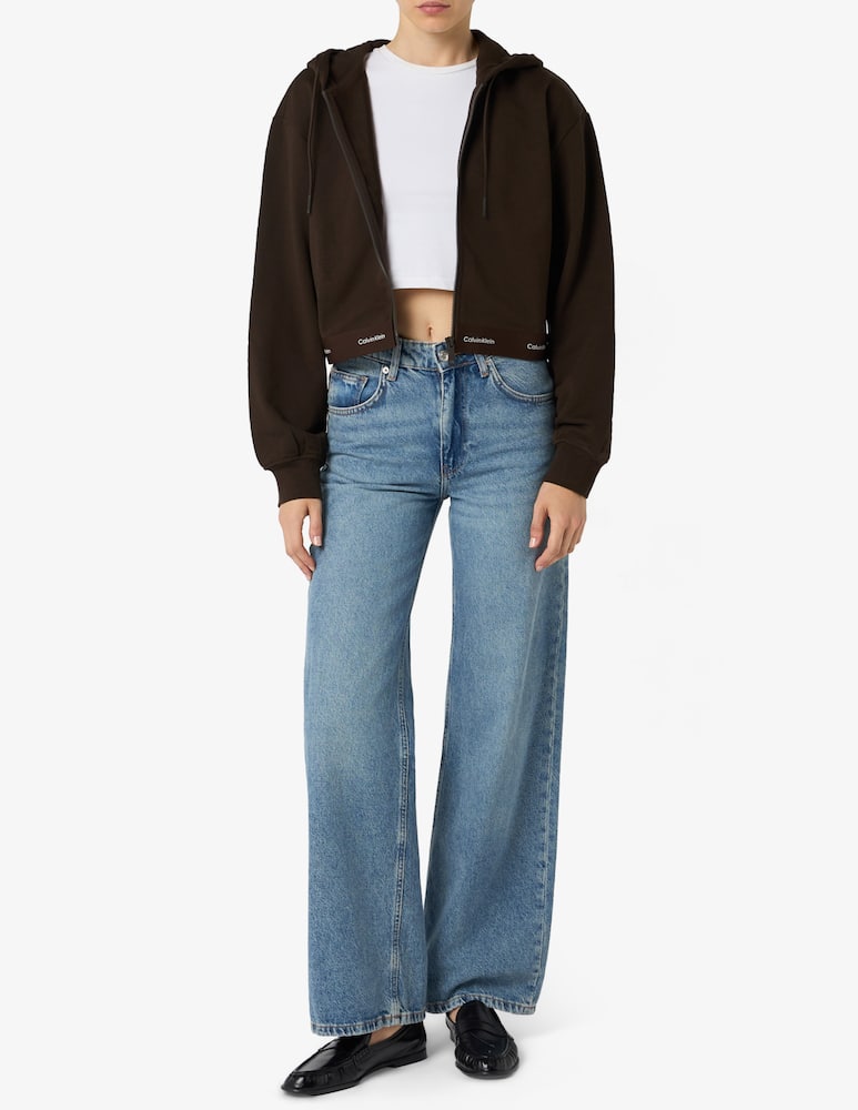 rinascente Calvin Klein Jeans Cropped zip-up hoodie