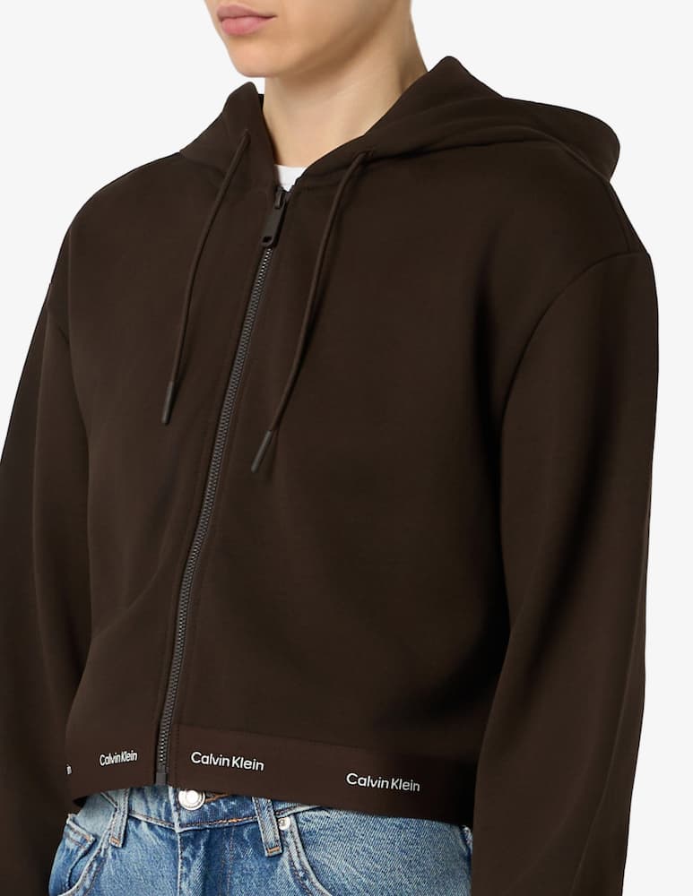 rinascente Calvin Klein Jeans Cropped zip-up hoodie