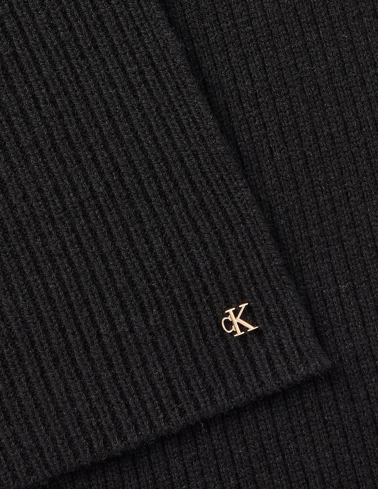 Calvin Klein Wool rib scarf - picture 2 Calvin Klein Wool rib scarf - picture 2