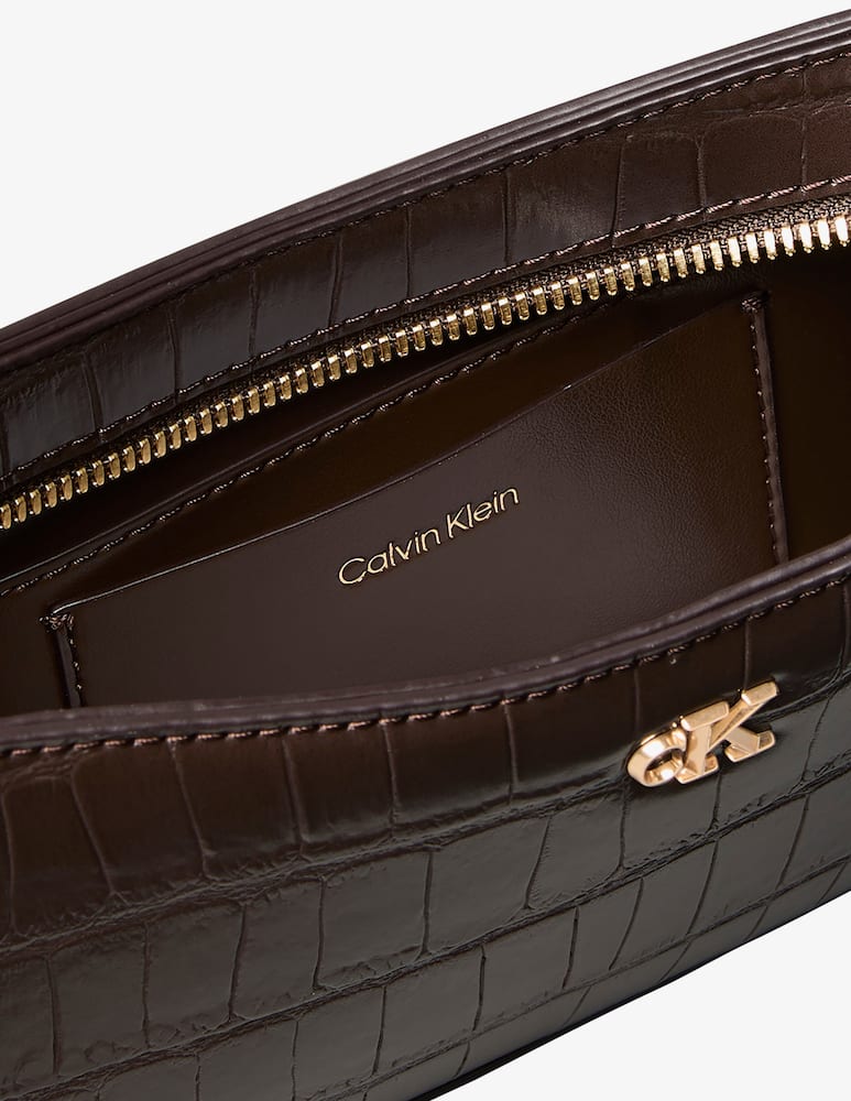 rinascente Calvin Klein Borsa a spalla piccola effetto croco