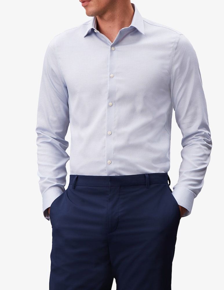 rinascente Calvin Klein Camicia slim fit in twill microperforato