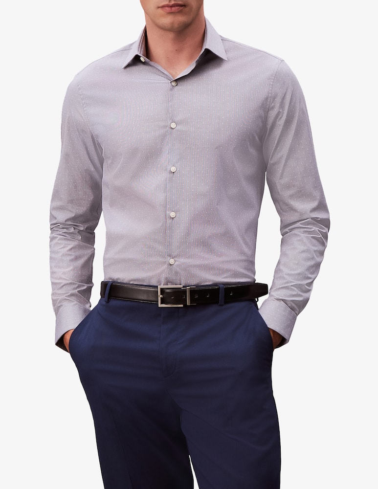 rinascente Calvin Klein Camicia in popeline a pois slim fit