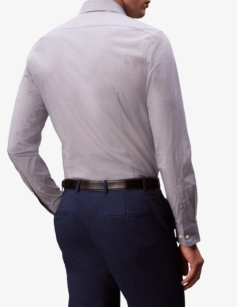 rinascente Calvin Klein Camicia in popeline a pois slim fit