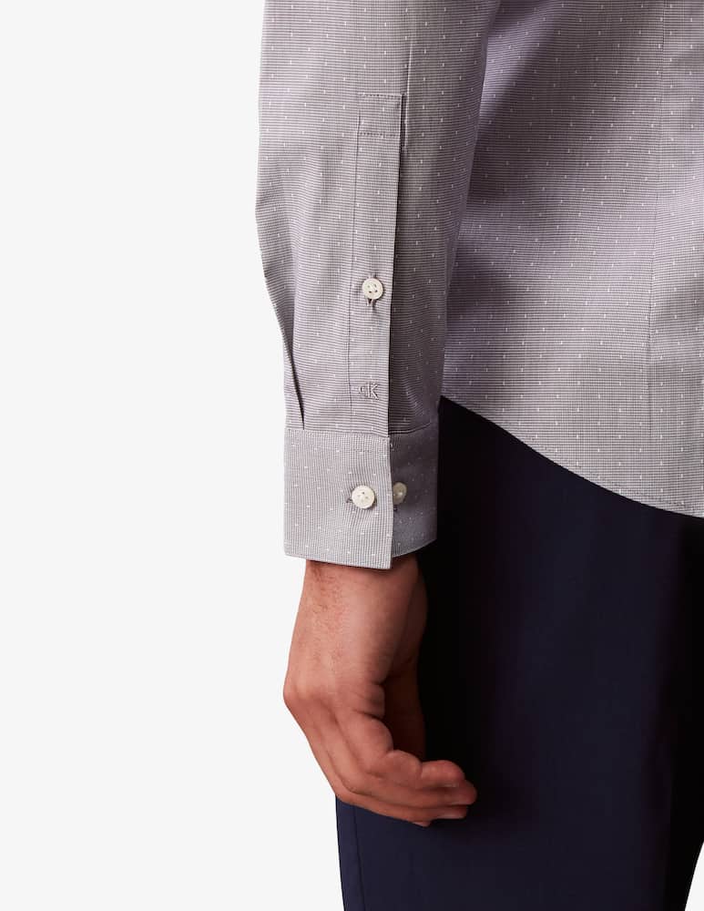 rinascente Calvin Klein Camicia in popeline a pois slim fit