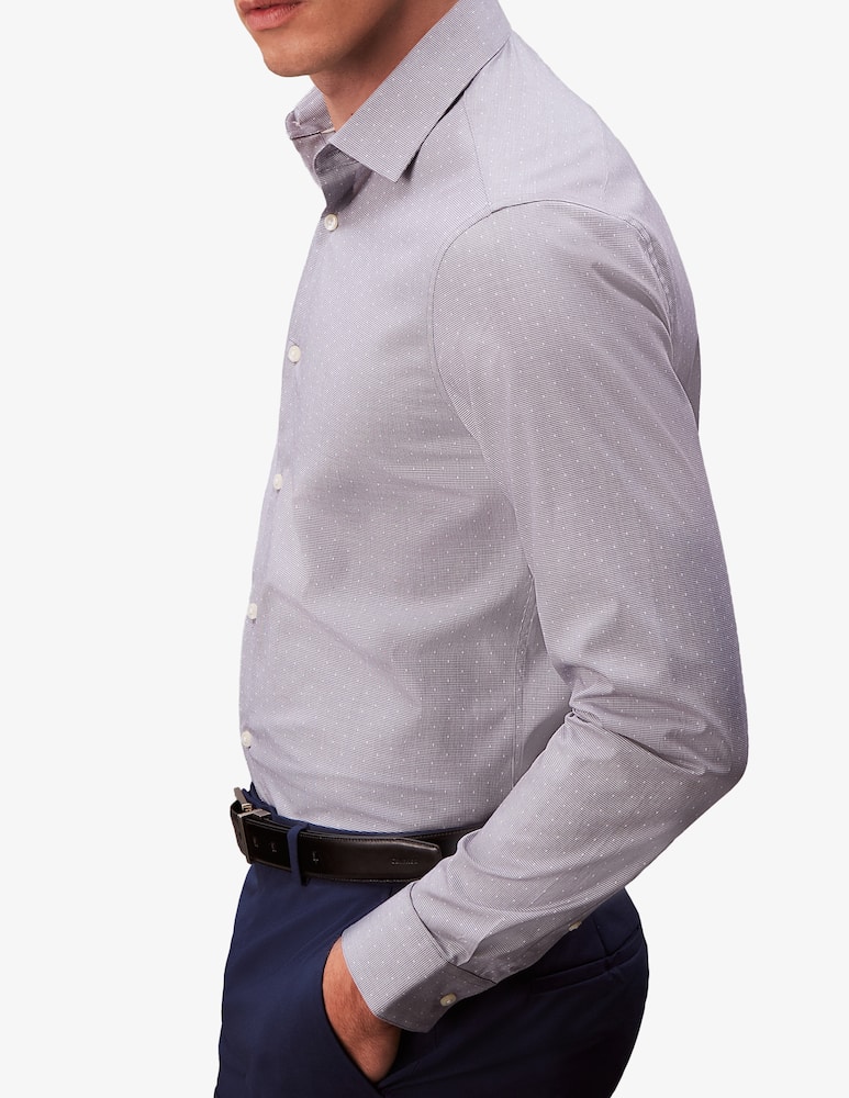 rinascente Calvin Klein Camicia in popeline a pois slim fit