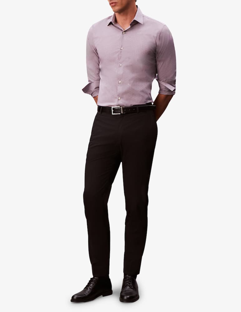 rinascente Calvin Klein Camicia in popeline a pois slim fit